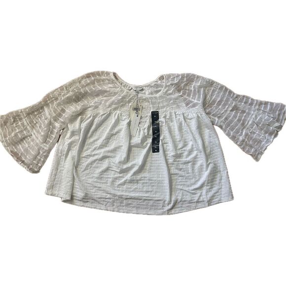 Lucky Brand NWT White Lace Top Women’s Size XL Retails for $79 - Picture 4 of 9